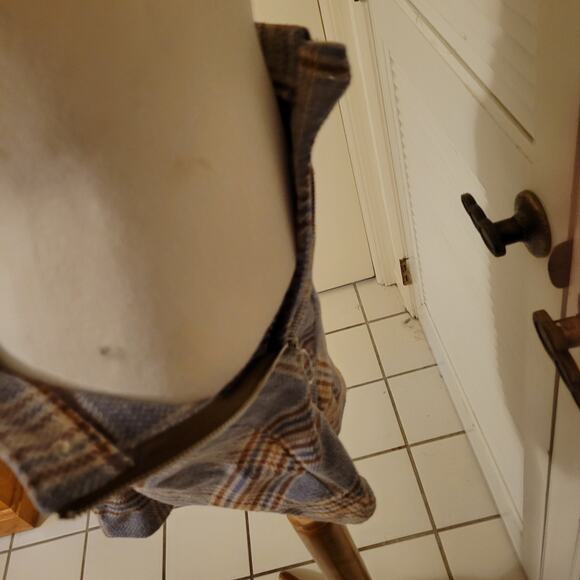 Fashion on Earth XS Plaid Tweed Mini Skirt Dark Academia Zip Front Pockets - Picture 6 of 7